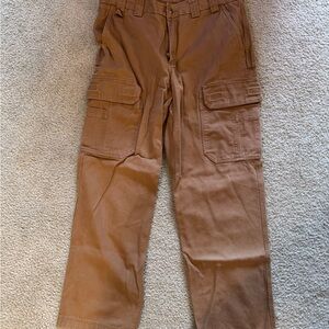 Duluth Trading Co Brown Cargo Pants Sturdy Cotton Blend